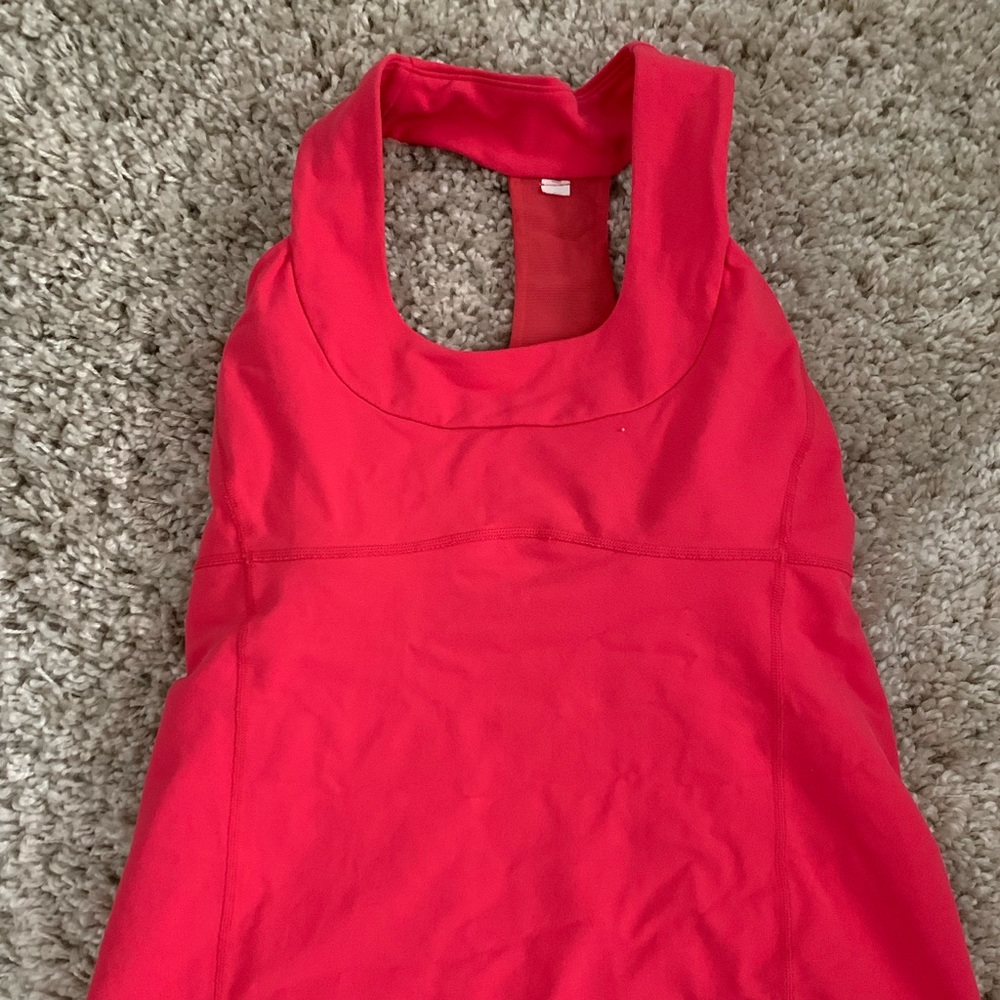 Pink Lululemon tank top size 10